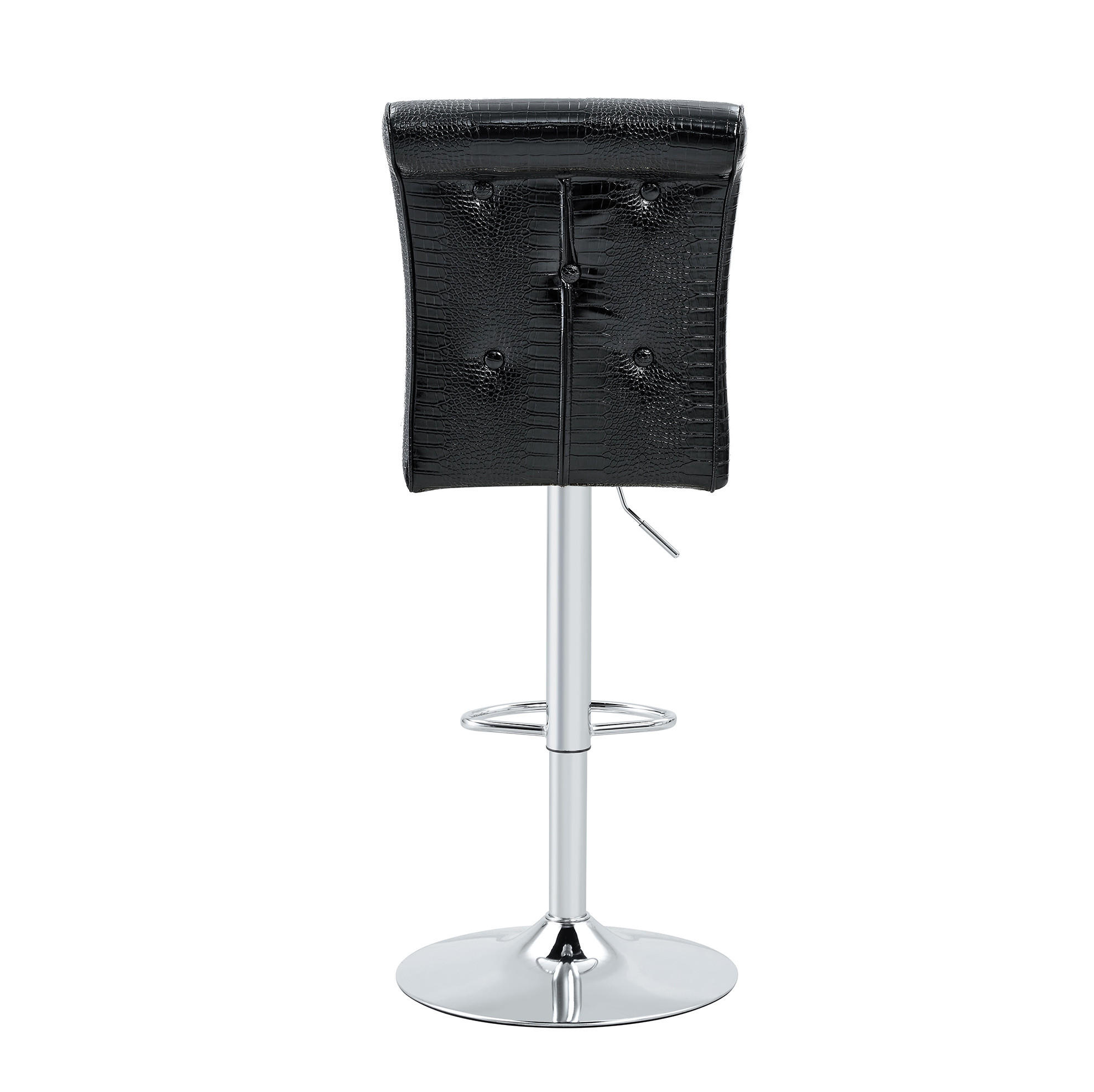 STUHL Vintage-Design PVC Black - Schwarz, Metall (42/125/55.2cm) - Meubliv