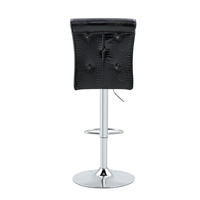 STUHL Vintage-Design PVC Black - Schwarz, Metall (42/125/55.2cm) - Meubliv