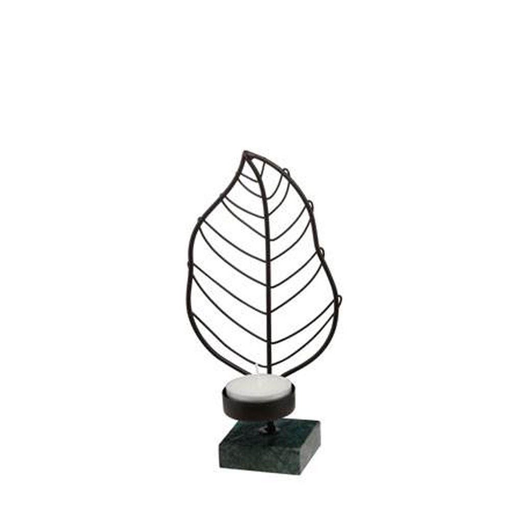 TEELICHT Musa Tropicana S - Schwarz Metall-Kombi - Schwarz, Metall (19cm) - Goebel