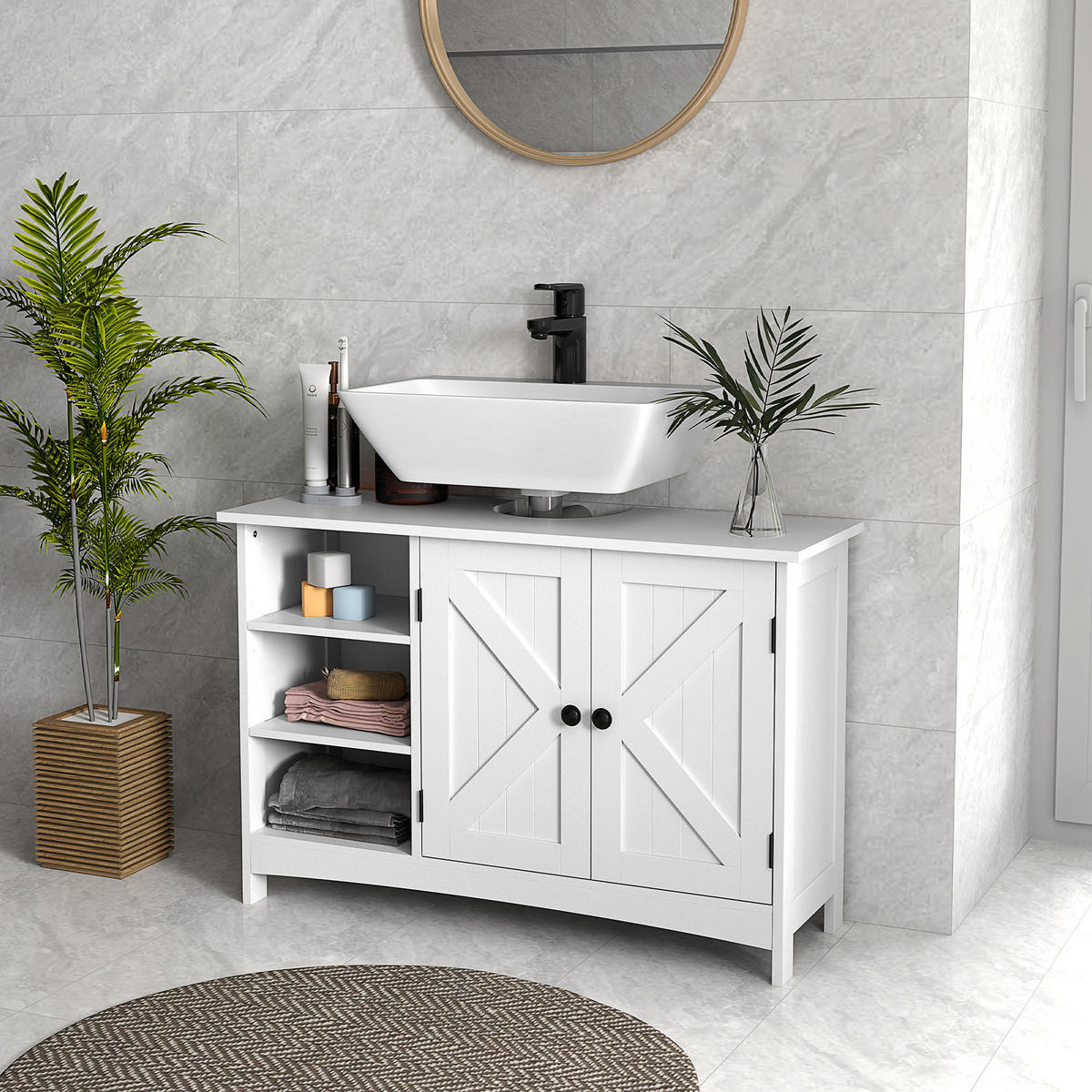 HÄNGESCHRANK Weiß 1 Stück - Weiß, Kunststoff (90/60/30cm) - GiPP