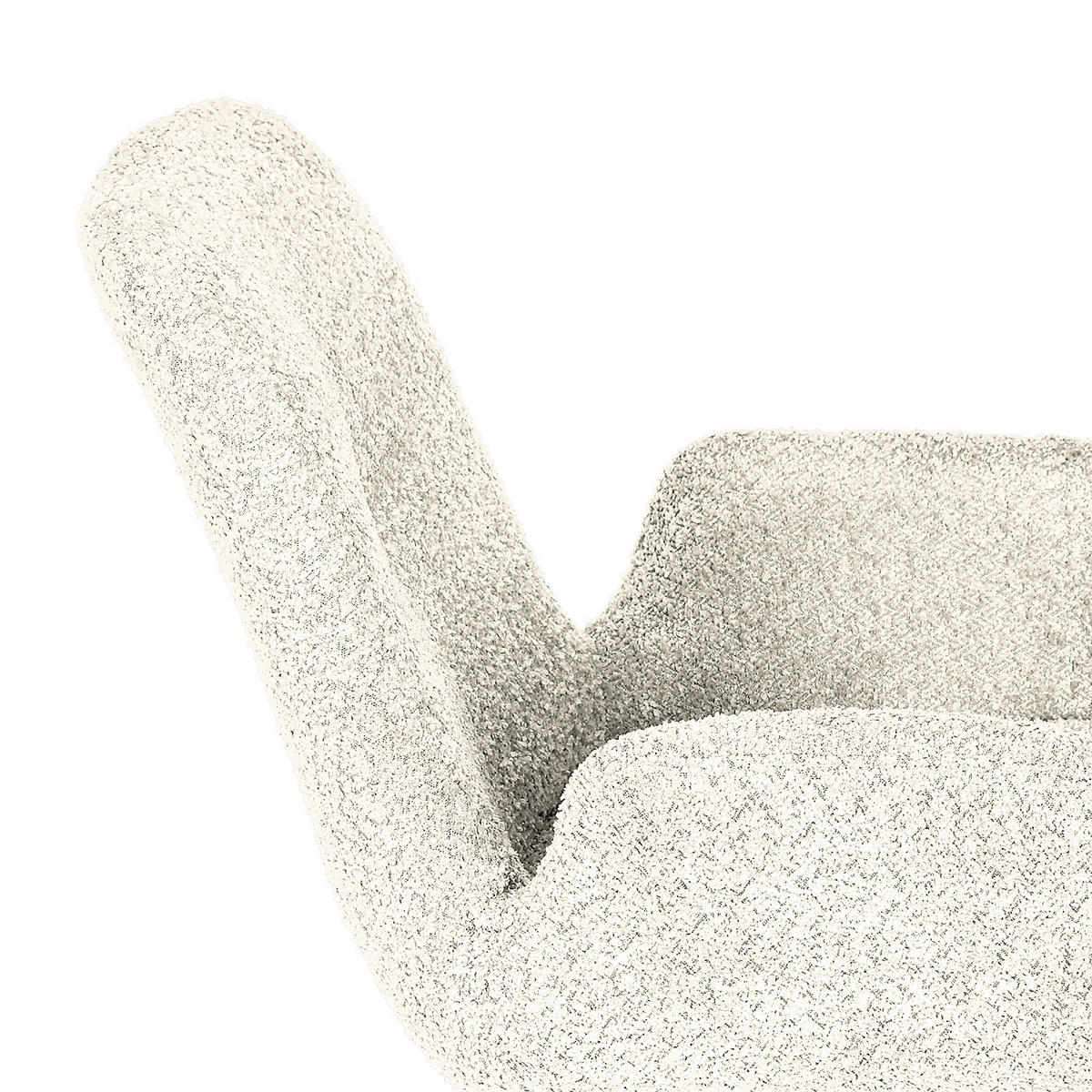 POLSTERSTUHL - Massivholz / Textil - Eiche - Weiß, Eichenholz/Holz (61/84/61cm) - home24
