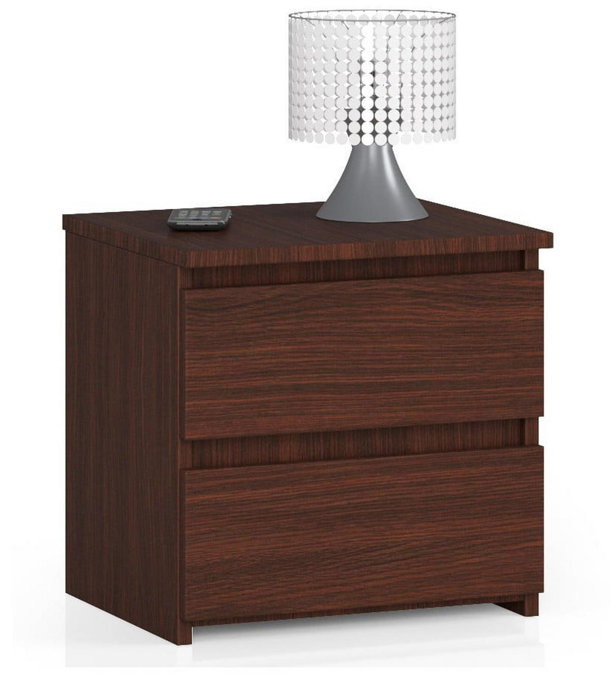 NACHTTISCH Dunkelbraun 40/40/35 - Dunkelbraun, Holzwerkstoff (40/40/35cm) - RAUMHIRSCH FURNITURE