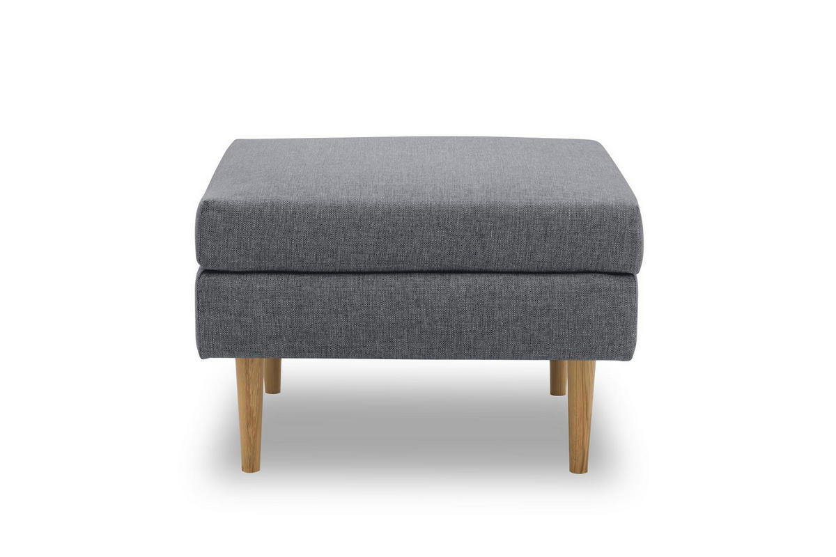 GARTENLOUNGE-HOCKER Braelyn 70x46x60 mit Outdoorbezug in anthrazit - Anthrazit, Kunststoff (70/46/60cm) - 58aufmkessel