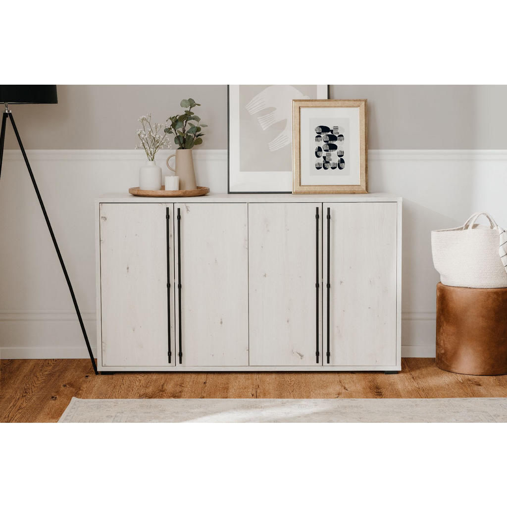 Thumbnail - Finori GmbH Sideboard, Weiß, Holzwerkstoff, Rechteckig, 146x85x39 cm, Wohnzimmer, Kommoden & Sideboards, Sideboards