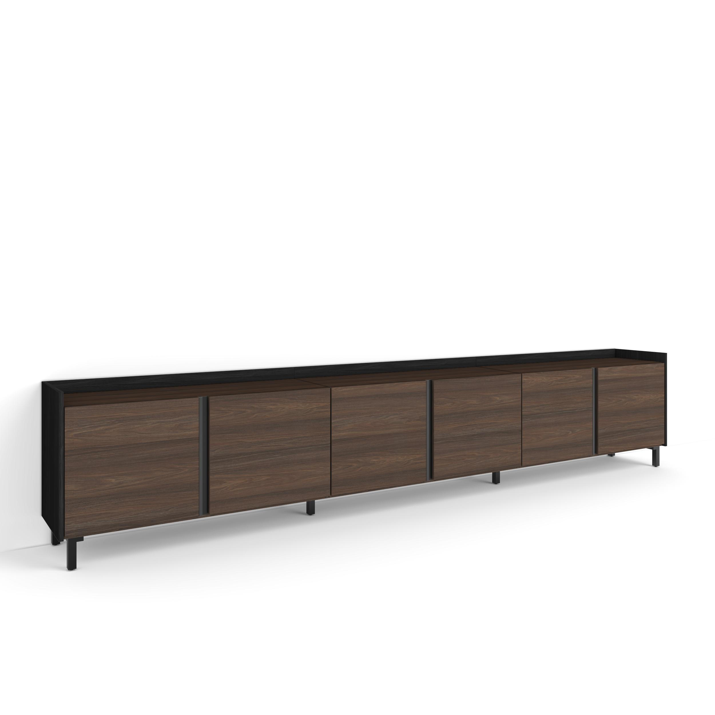 Skraut Home Lowboard, Dunkelbraun 309x61x35 cm