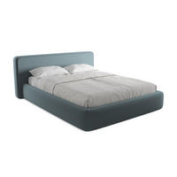 POLSTERBETT mit Bettkasten und Lattenrost 200x225 Blau - Blau/Blaugrau, Kunststoff/Textil (160/200cm) - Makamii