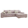 ECKSOFA Bangkok Premium, Seite: Rechts - Silberfarben/Rosa, Holz/Textil (310/175cm) - MIRJAN24