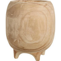 BLUMENTOPF Holz 27 cm - Beige, Holz (30cm)