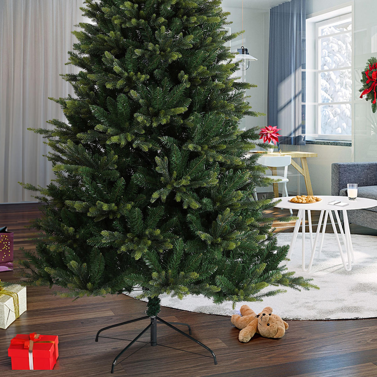 WEIHNACHTSBAUM künstlich - Grün, Kunststoff (180cm) - SVITA