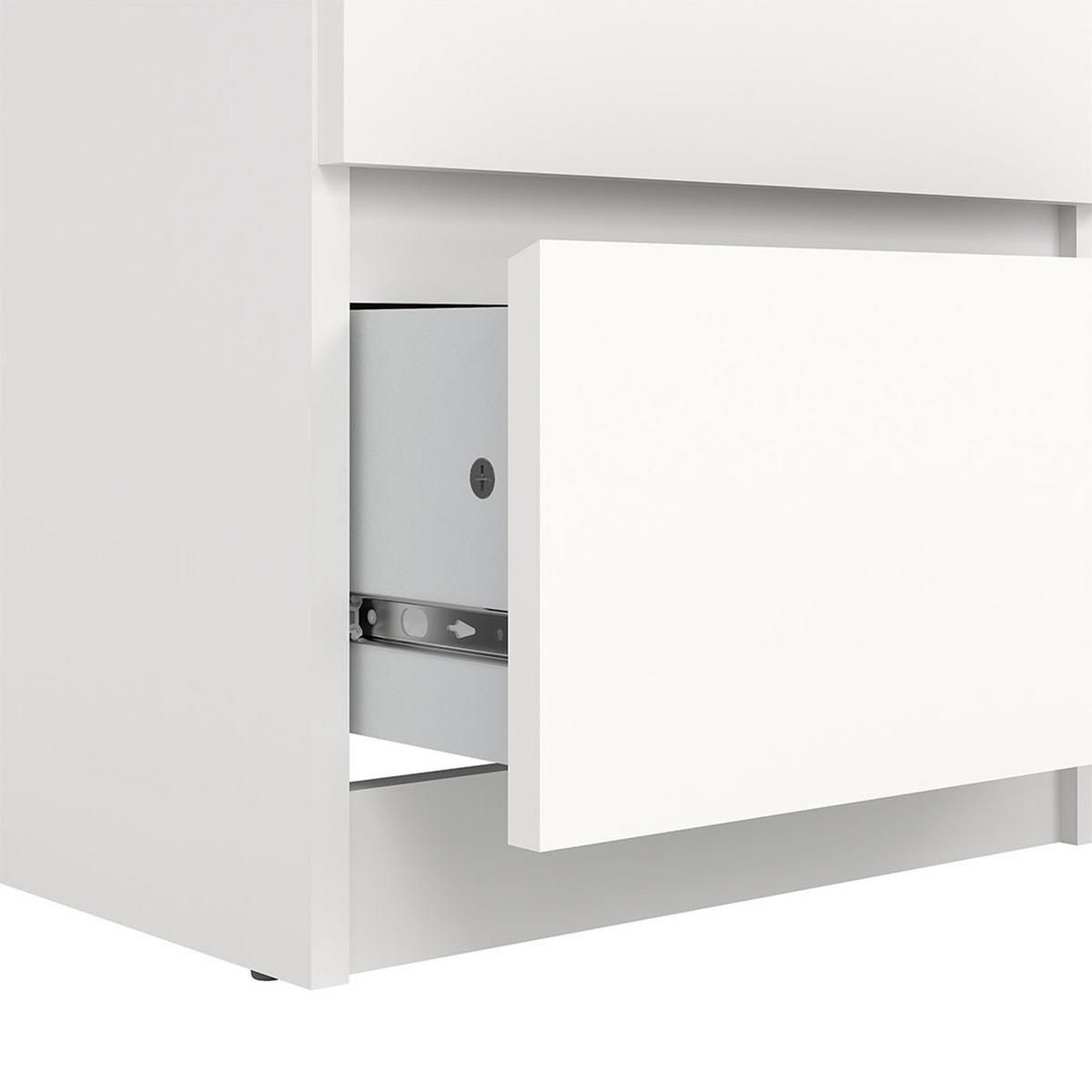 KOMMODE, Naia, Weiß, Holzwerkstoff, 41 x 50 x 112 cm - Weiß, Holzwerkstoff (41/112/50cm) - ebuy24
