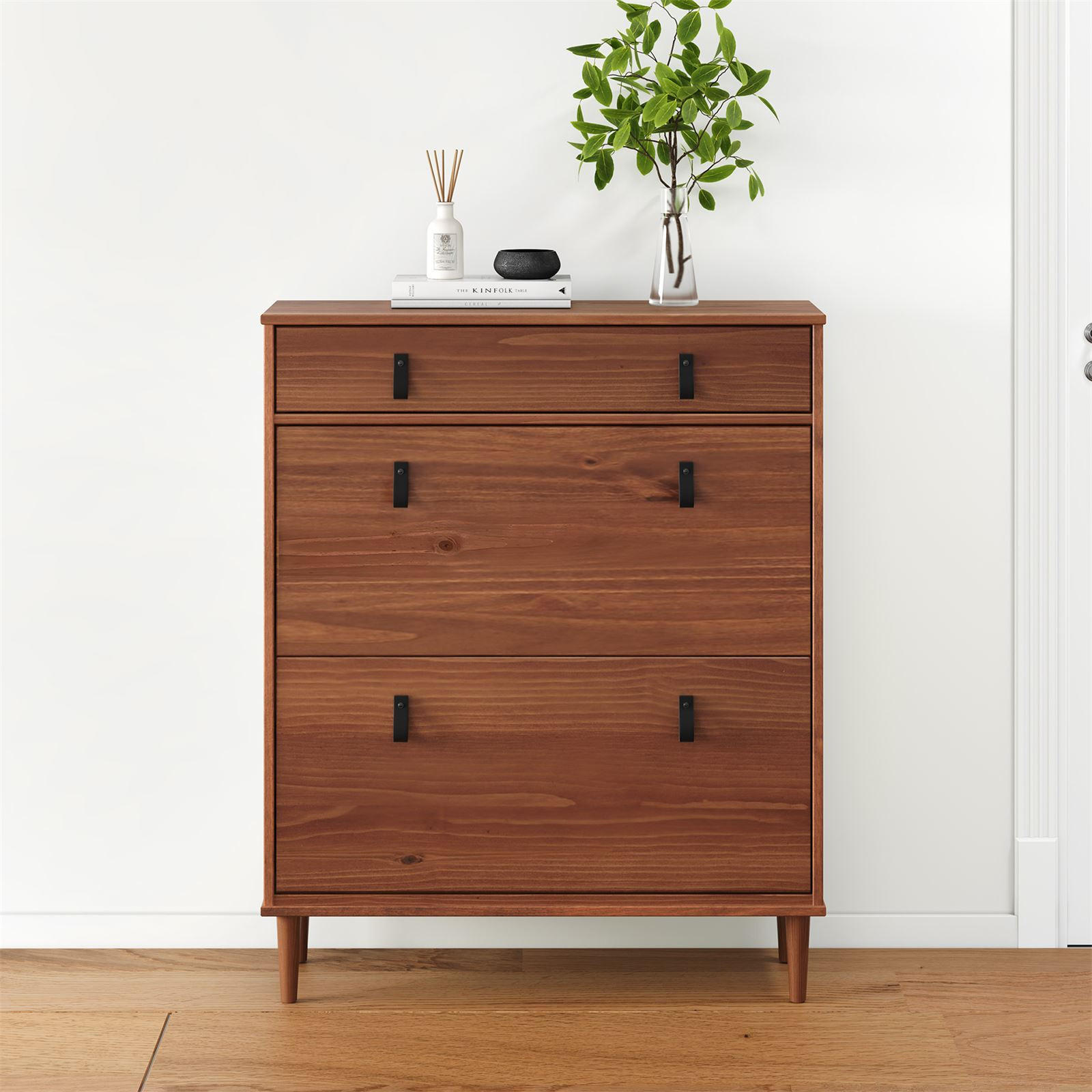 SCHUHKIPPER MIKKA Kastanie - Kastanienfarben, Holz (86/105/30cm) - IDIMEX