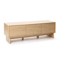 TV Lowboard Holz 160 cm - Eichefarben, Holzwerkstoff (150/48/40cm) - Hometopia