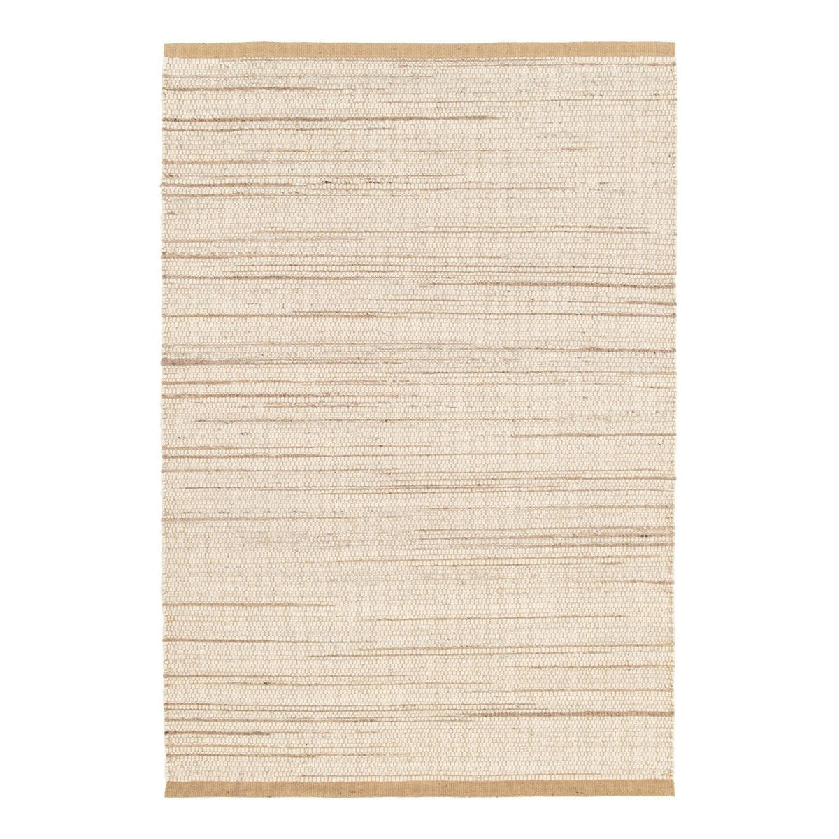 TEPPICH handgefertigt Wolle Jute beige - Beige, Naturmaterialien (120/170cm) - AFK Living