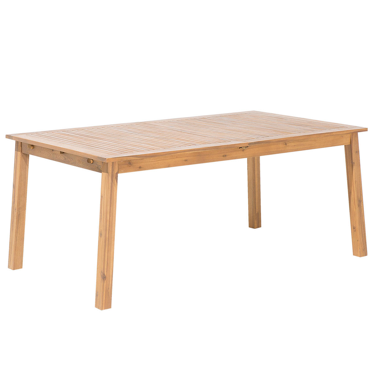 GARTENMÖBEL SET 8-Sitzer Akazienholz 8-Sizer Textilbespannung grau 11-teilig Cesana - Hellbraun/Grau, Holz - Beliani