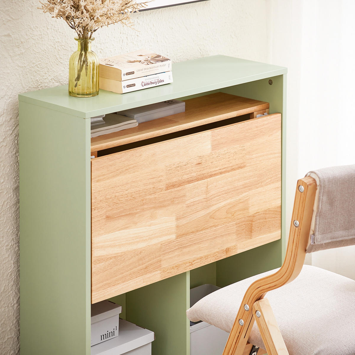 KLAPPTISCH Grün - Grün, Holz/Holzwerkstoff (54/70/85cm) - SoBuy