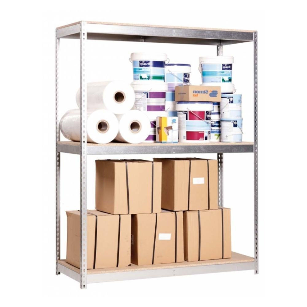 Thumbnail - Proregal Schwerlastregal, Silber, Metall, 150x150x45 cm, Freizeit, Heimwerken, Werkstatt, Schwerlastregale