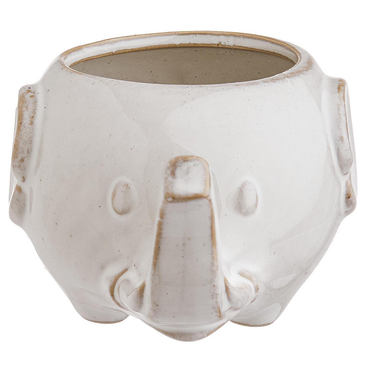 BLUMENÜBERTOPF (2er Set) Jungle - Beige, Keramik (8cm) - Butlers