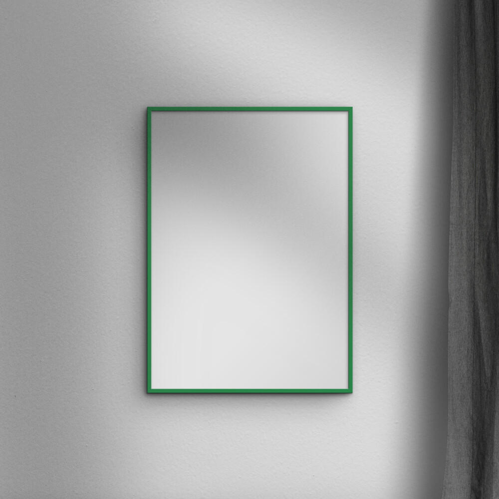 SPIEGEL - Grünes Holz - Grün, Holz/Papier (50/70/2cm) - Poster&Frame