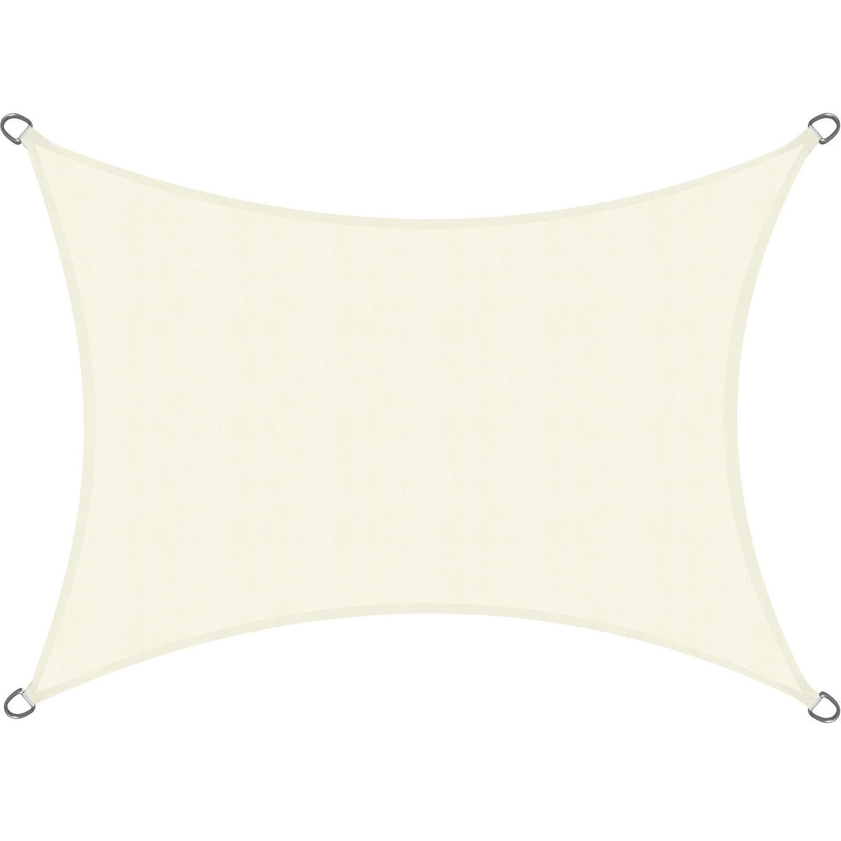 SONNENSEGEL SolVision PS9 300/400 cm rechteckig Creme PE - Creme, Kunststoff (400/300cm) - Sol Royal