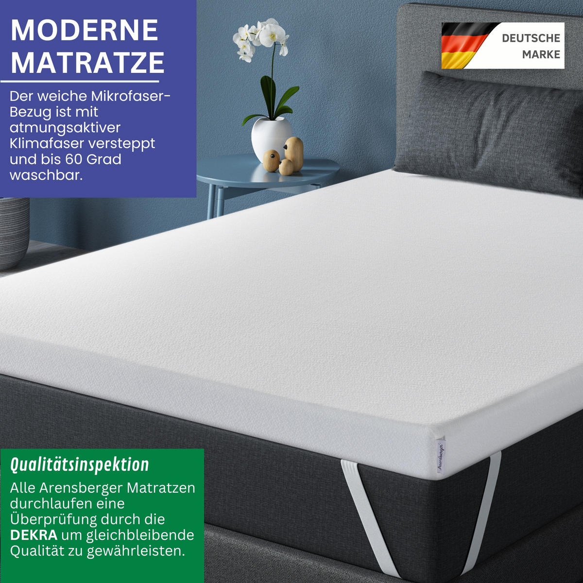 TOPPER Premium, 140x200cm - Weiß, Textil (140/200cm) - Arensberger