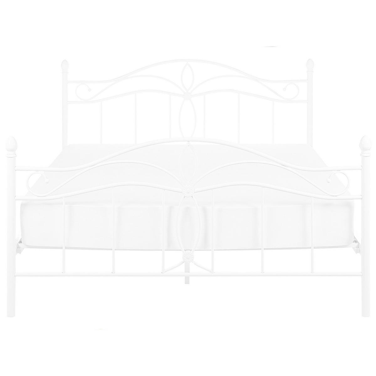 METALLBETT 140/200cm Weiß Antlia - Weiß, Metall (140/200cm) - Beliani