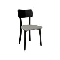 ESSZIMMERSTUHL Hugo VI - Hellgrau/Schwarz, Holz/Textil (47/86/48cm) - MIRJAN24