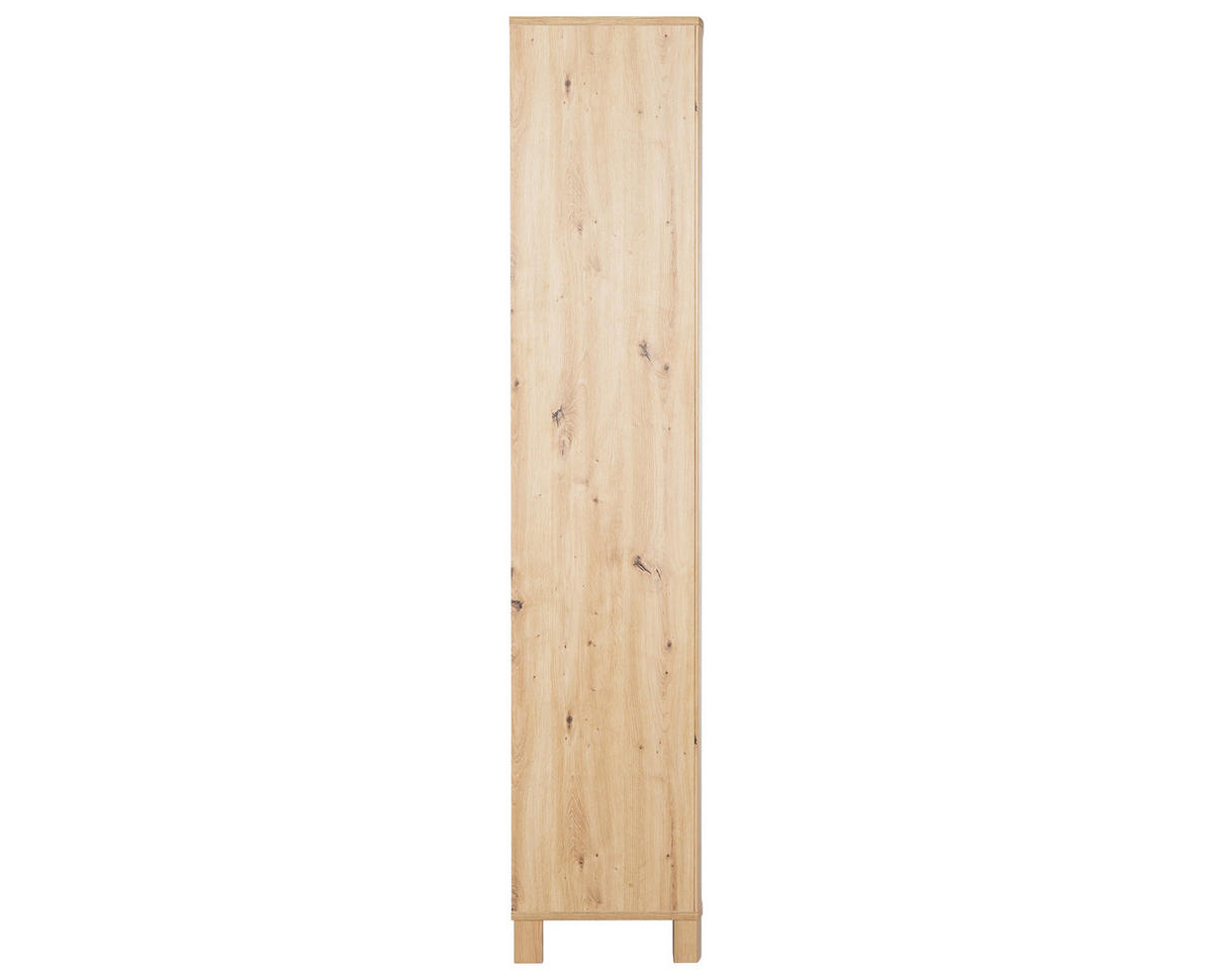 STANDREGAL Marlon 50/195/40 cm 5 Fächer - Eiche Artisan/Weiß, Holz/Holzwerkstoff (50/195/40cm) - arthur berndt