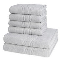 FROTTIERSET Cashmere feeling 6-teilig - Grau, Textil (50/100cm) - Ross