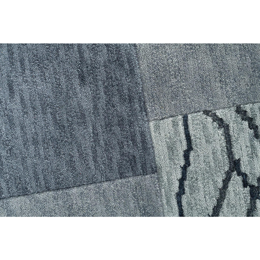 Thumbnail - Theko Handtuftteppich, Anthrazit, Textil, Patchwork, Rechteckig, 60x90 cm, GoodWeave, antistatisch, Teppiche & Böden, Te...