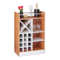 WEINREGAL - Multicolor, Holzwerkstoff (63/96/35cm) - Relaxdays