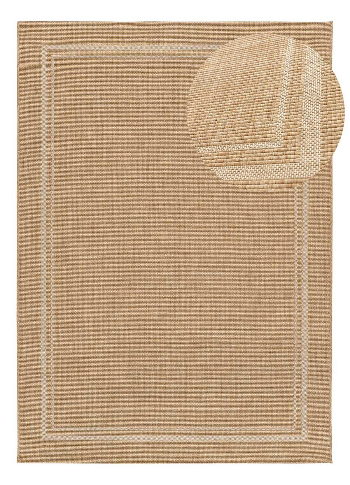 OUTDOORTEPPICH Beige Mit Juteeffekt Guinea 120/170 cm - Beige, Naturmaterialien/Textil (120/170cm) - Atticgo