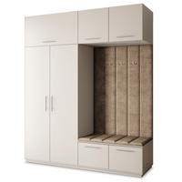 GARDEROBENSCHRANK REMA 200/240/60 cm Modern Garderobe-Set Kaschmir - Kaschmir/Beige, Holzwerkstoff (200/240/60cm) - MASSENO
