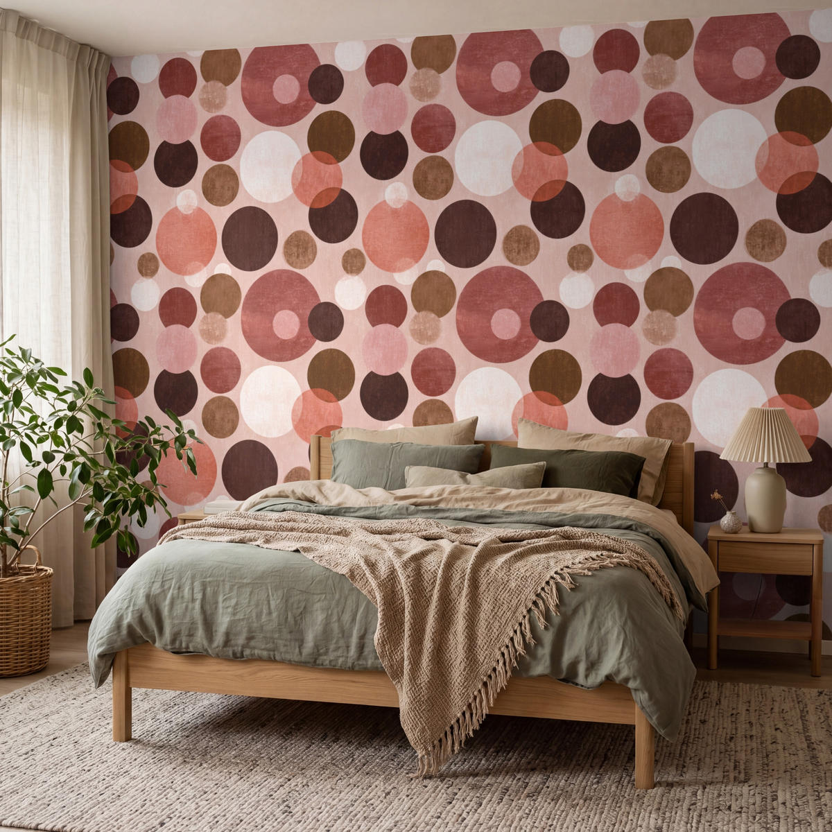 TAPETE - Kreise - Modern - Farbenfroh - 400x300 cm - Multicolor, Papier (400/300cm) - OnlyWow