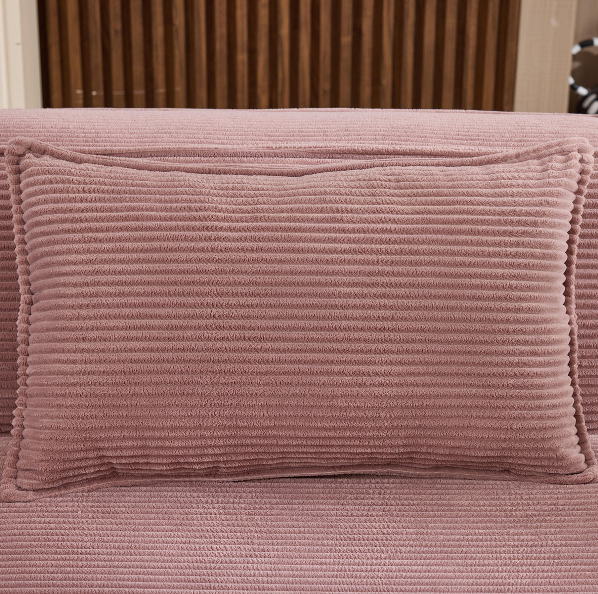 SOFA kompakt 235 cm Polyester Baby Pink - Pink, Textil (129/235cm) - Meubliv