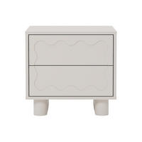 NACHTTISCH - 50 cm x 38 cm - Holz, Platte - Beige - ANEZA - Beige, Holz (50/48/38cm) - Vente-Unique
