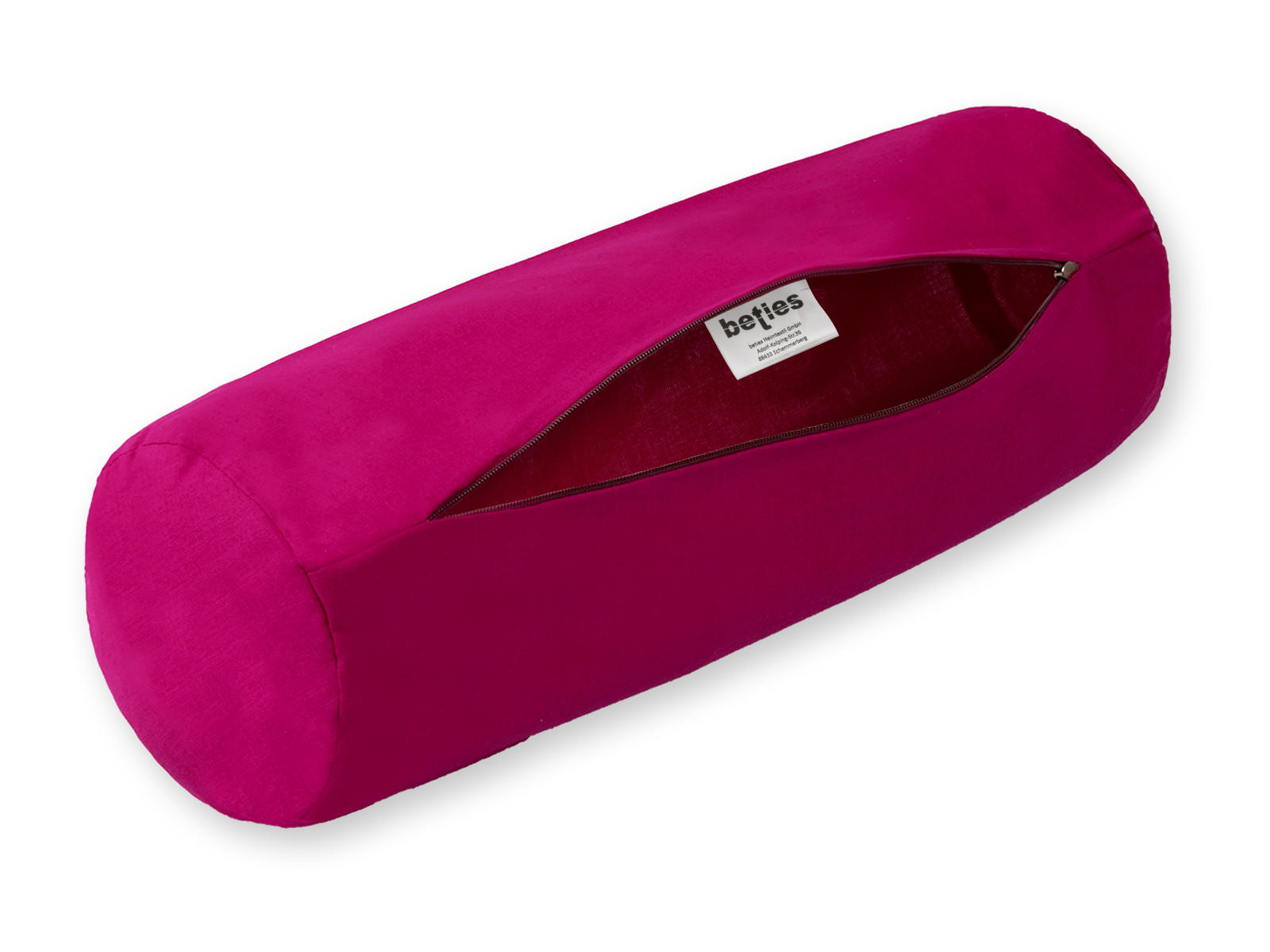 NACKENROLLENBEZUG Basic 100% Baumwolle pink 40/15 cm - Pink, Textil (15/40cm) - beties Heimtextil