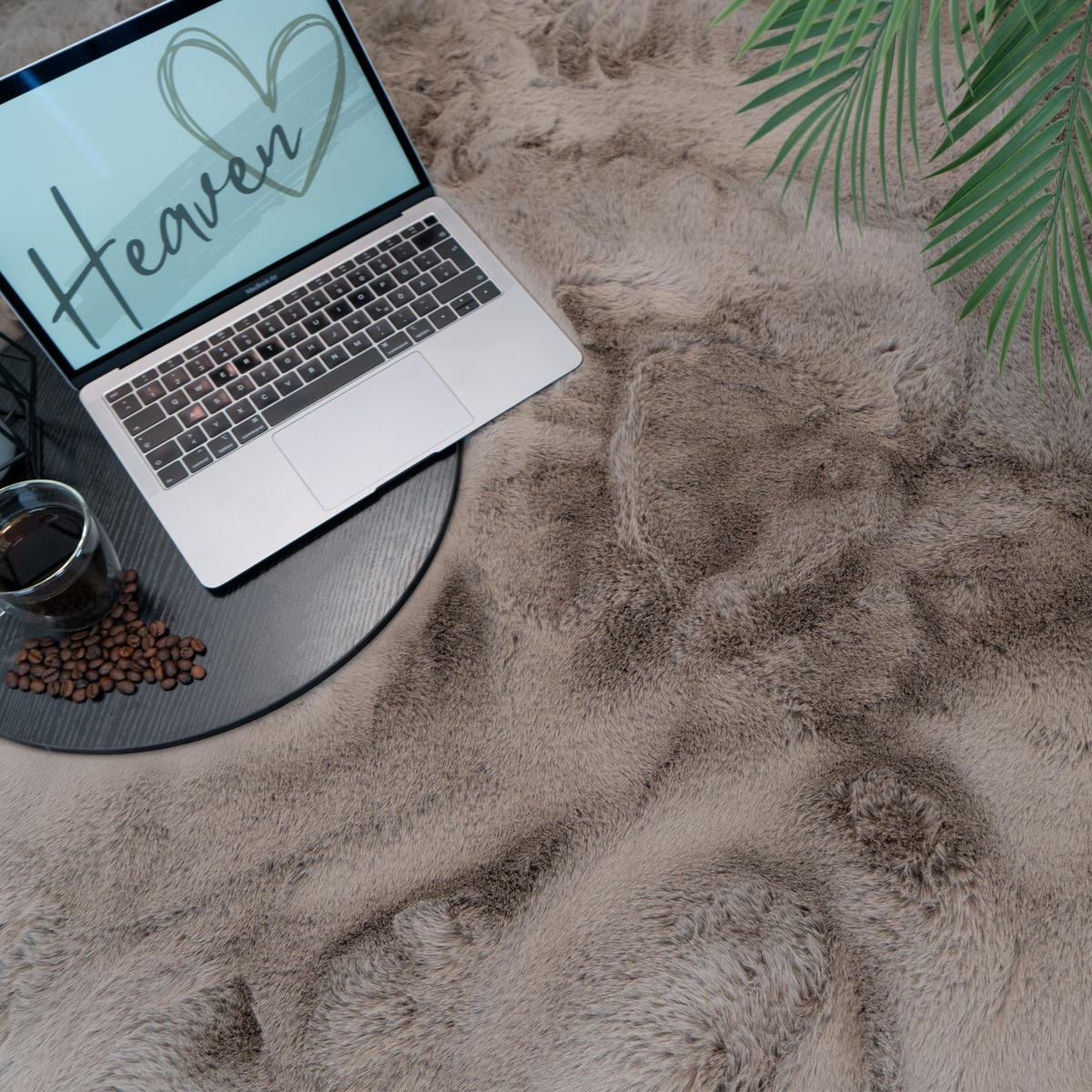 FELLTEPPICH HEAVEN SUPER SOFT 160/230 TAUPE - Taupe, Textil (160/230cm) - Consilio Concept