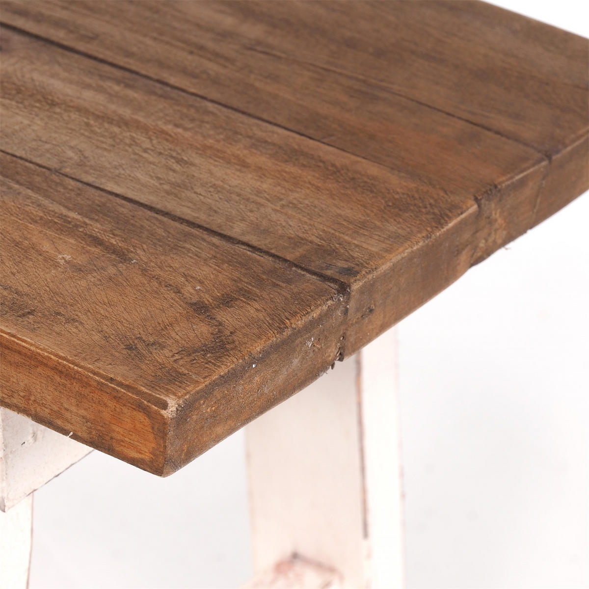 SITZBANK ANZIO 90 Mahagoni Massivholz, zusammenklappbar 06 weiß-landhaus - Weiß, Holz (90/39/26cm) - DESIGN DELIGHTS