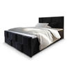 BOXBETT MONA 140x200 cm mit Matratze und Topper - Schwarz - Schwarz, Holz (140/200cm) - MASSENO