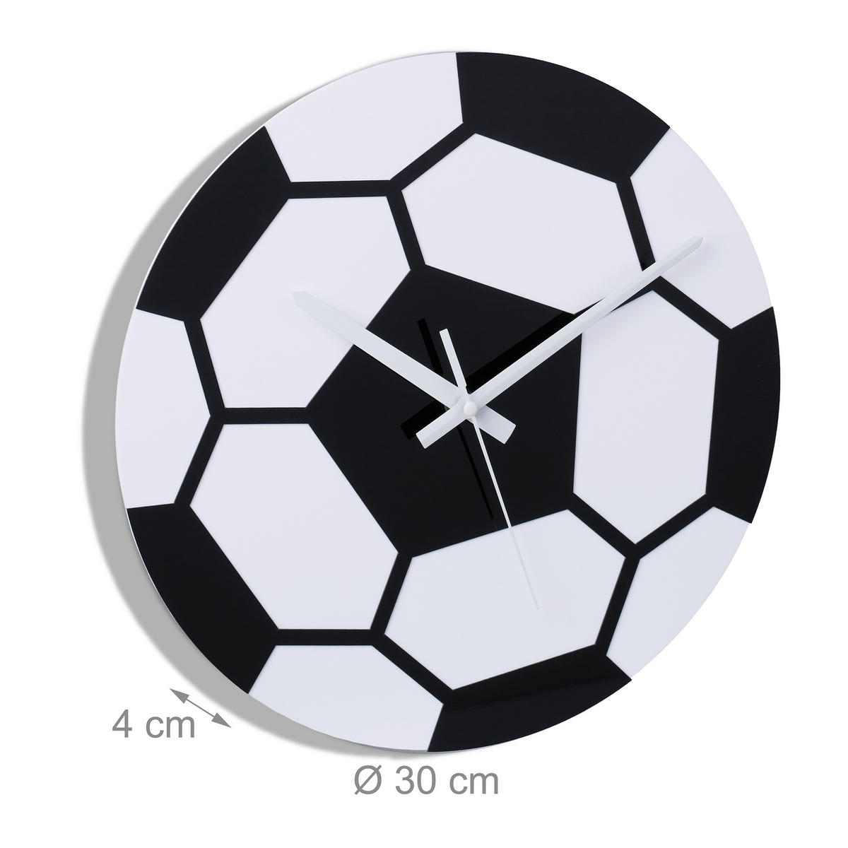 WANDUHR - Multicolor, Kunststoff/Metall (30/30/4cm) - Relaxdays