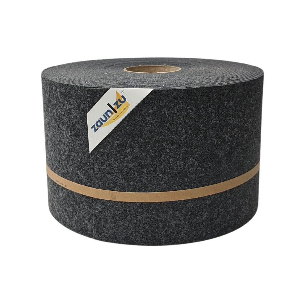 SICHTSCHUTZSTREIFEN Design Vlies für Doppelstabmatten Anthrazit 50m - Anthrazit, Kunststoff (5000/19cm) - ZAUN|ZU
