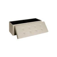 SITZBANK - Beige, Holzwerkstoff (38/38/110cm) - Hansiro