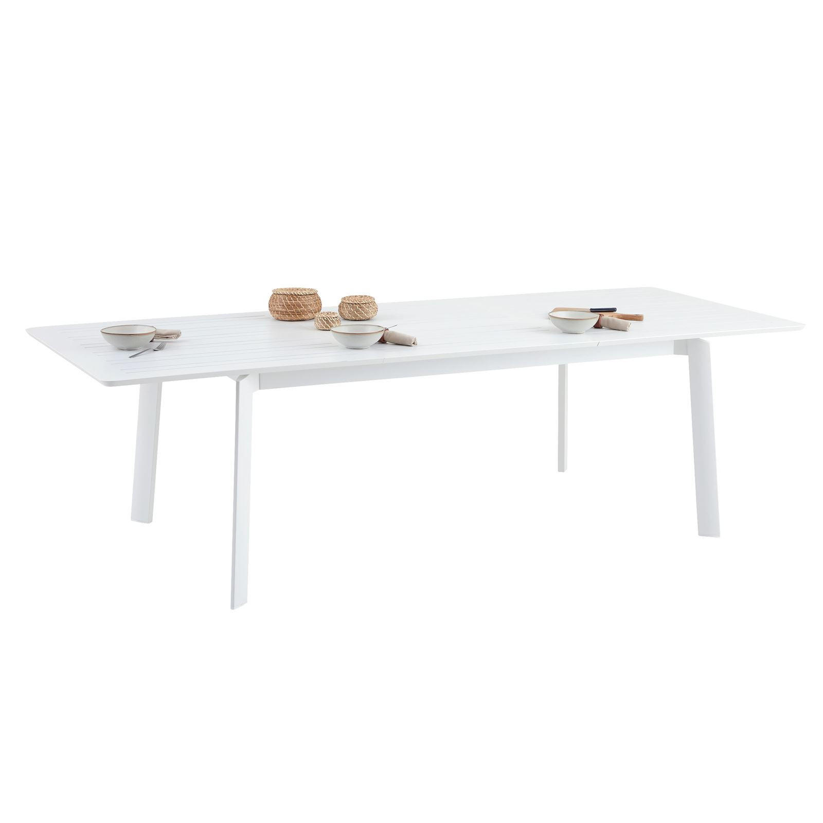 GARTENTISCH VERANO - Weiß, Metall (103/180/75cm) - IDIMEX