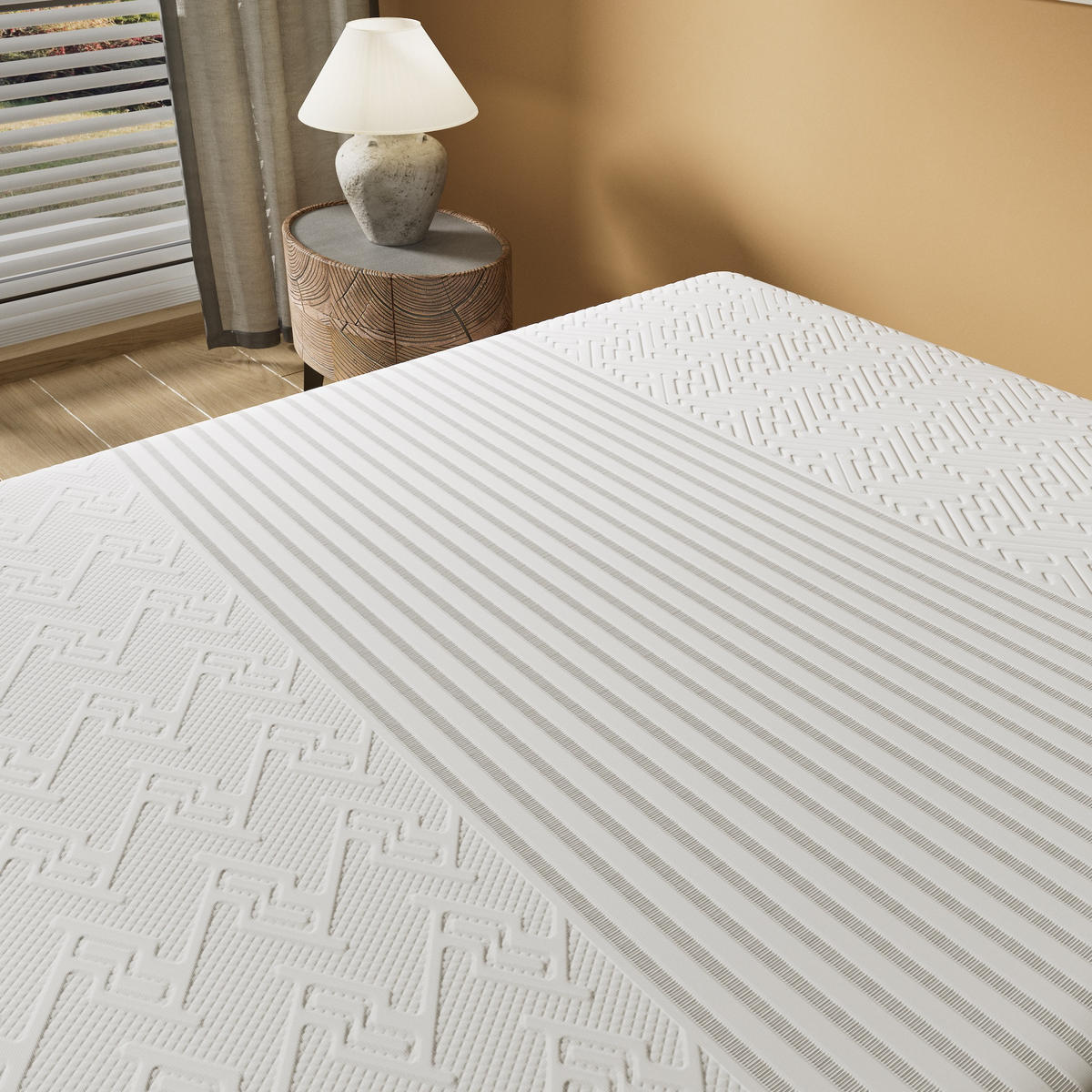 LATEXMATRATZE höhe 28cm 90x200cm H4 - Weiß, Naturmaterialien (90/200cm) - November Sleep