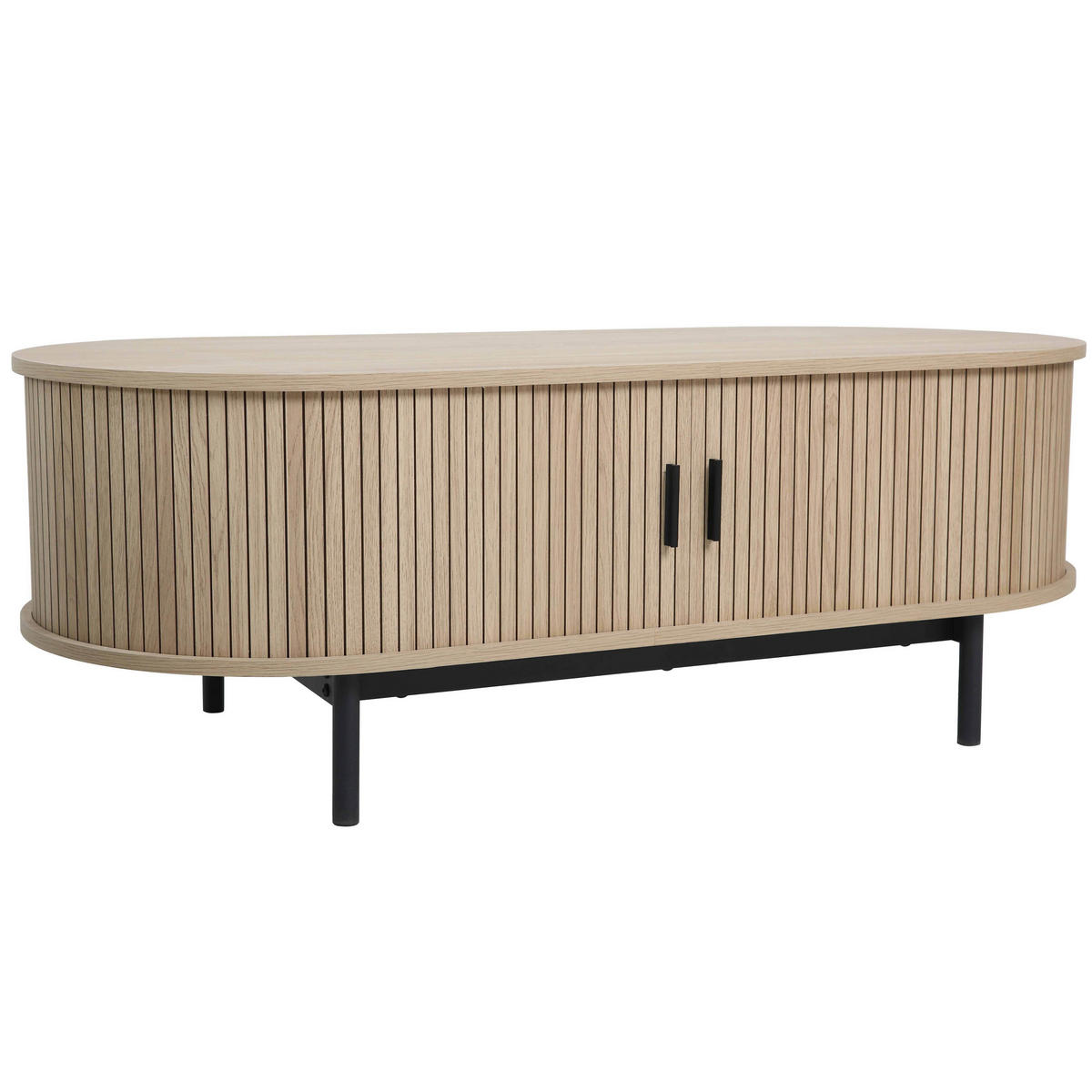 COUCHTISCH, Beigefarbe - Beige, Holz (120/55/42.5cm) - Oviala