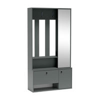 GARDEROBENSCHRANK Pots Plus mit zwei Türen grün - Grün, Holzwerkstoff (100/190/33cm) - Beautysofa