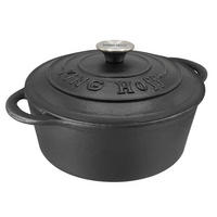 TOPF Graphit 22/22/7 cm KH1523 - Graphitfarben, Metall (22cm) - Kinghoff 