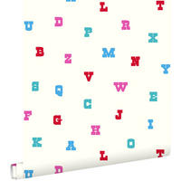 TAPETE Alphabet 53 cm x 10.05 m - Rot, Papier (53/0.1cm) - ESTAhome