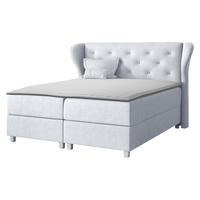 BOXBETT Bakarat - Grau, Holz (120/200cm) - MIRJAN24