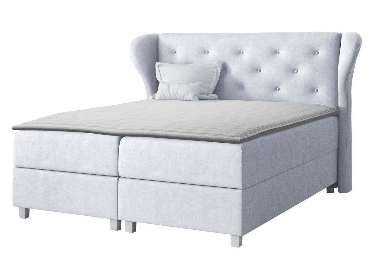 BOXBETT Bakarat - Grau, Holz (120/200cm) - MIRJAN24